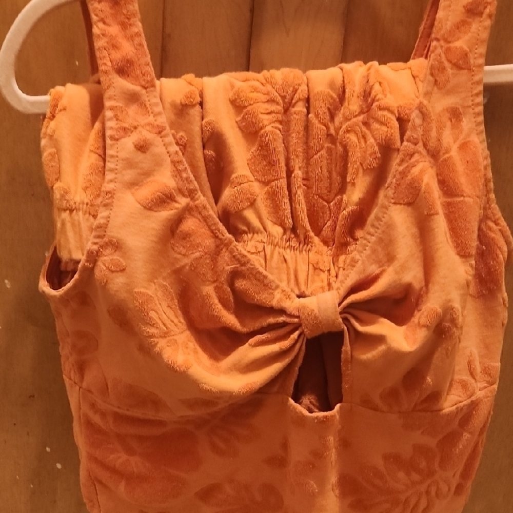 Soho Orange Ruched Silk Top